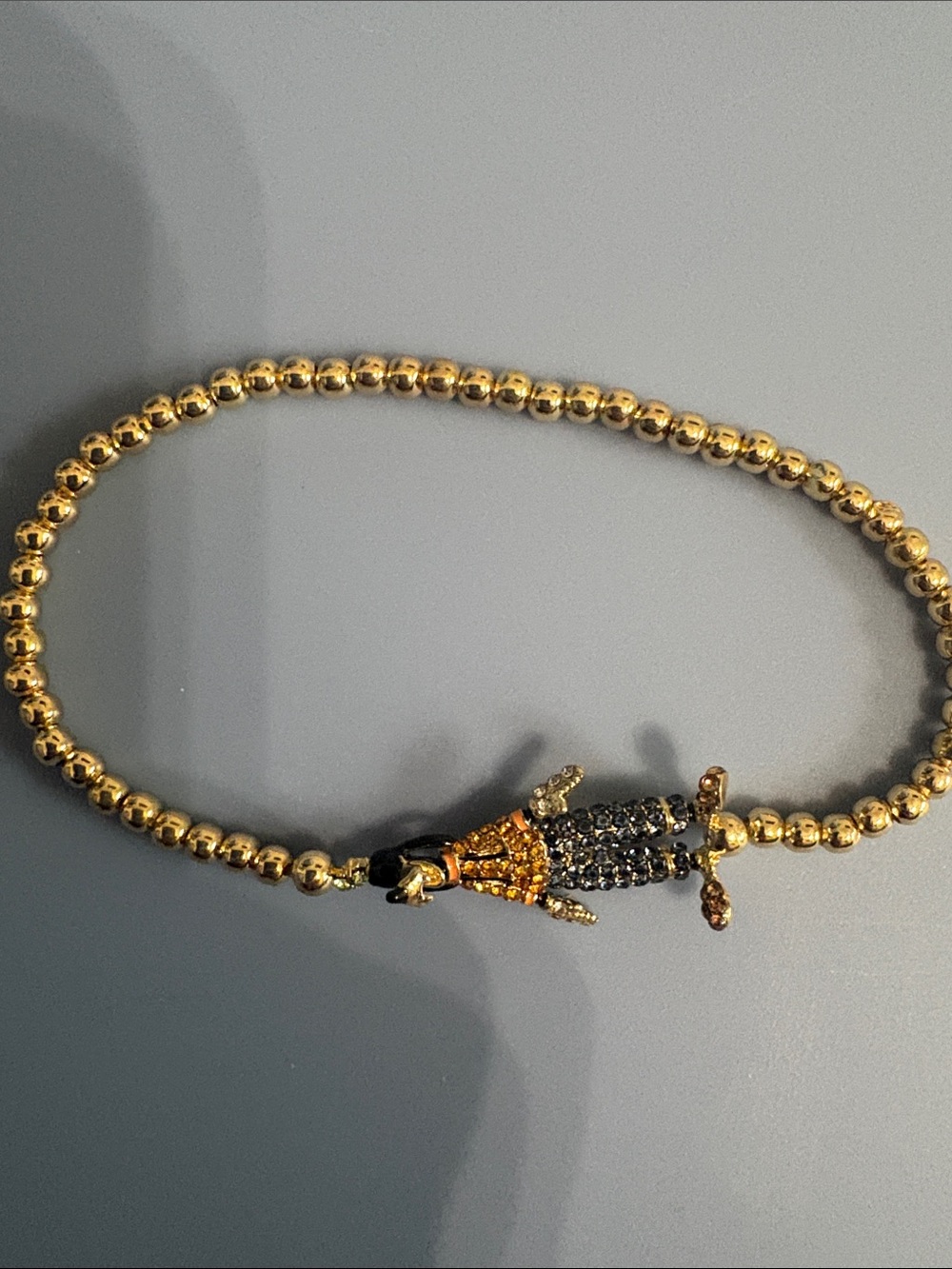 Baublebar Disney Gold Beaded Goofy Charm Bracelet - Women's Jewelry